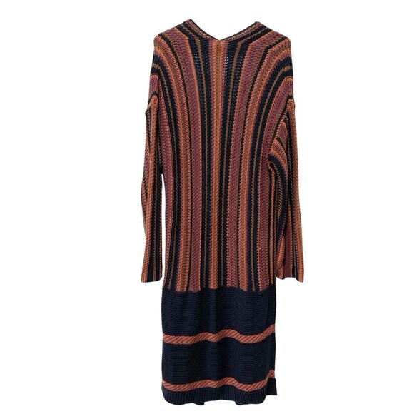 Urban Outfitters Ecote Riley Patterned Maxi Sweater Cardigan Boho Size M - Picture 4 of 14